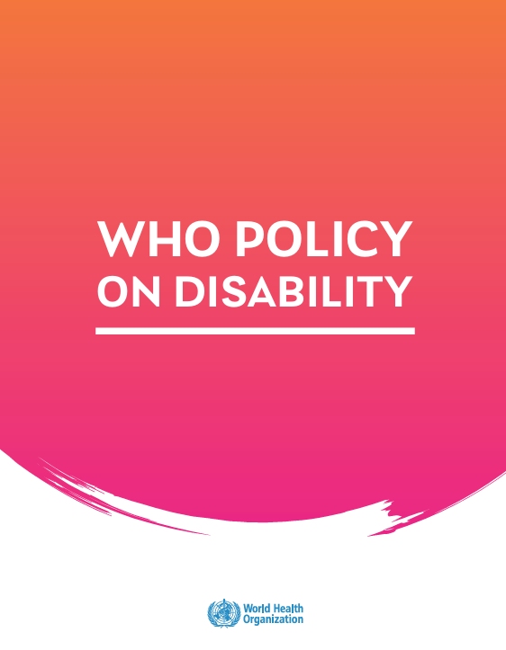 WHO policy on disability
