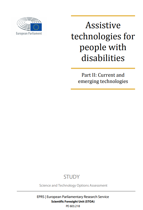 Assistive technologies for people with disabilities. Part 2: Current and emerging technologies