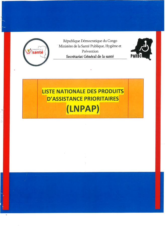 Democratic Republic of Congo National Assistive Products List