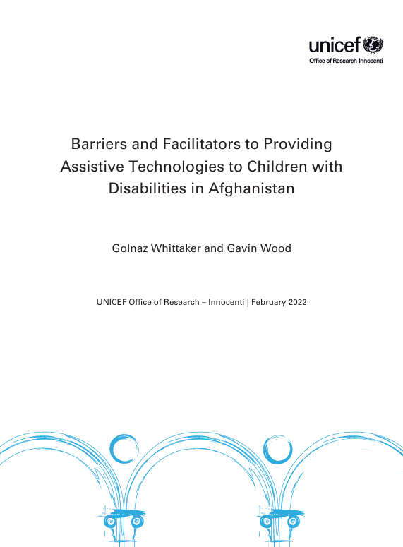 Barriers and Facilitators to Providing Assistive Technologies to Children with Disabilities in Afghanistan