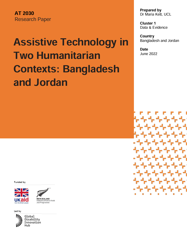 Assistive Technology in Two Humanitarian Contexts: Bangladesh and Jordan
