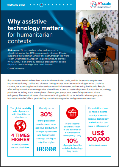 Why assistive technology matters for humanitarian contexts.