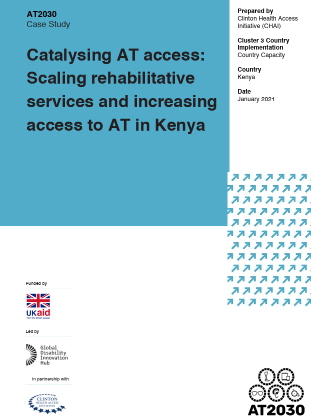 Catalysing AT access:  Scaling rehabilitative services and increasing access to AT in Kenya 