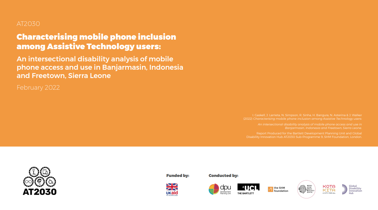 Characterising Mobile Phone Inclusion Among Assistive Technology Users