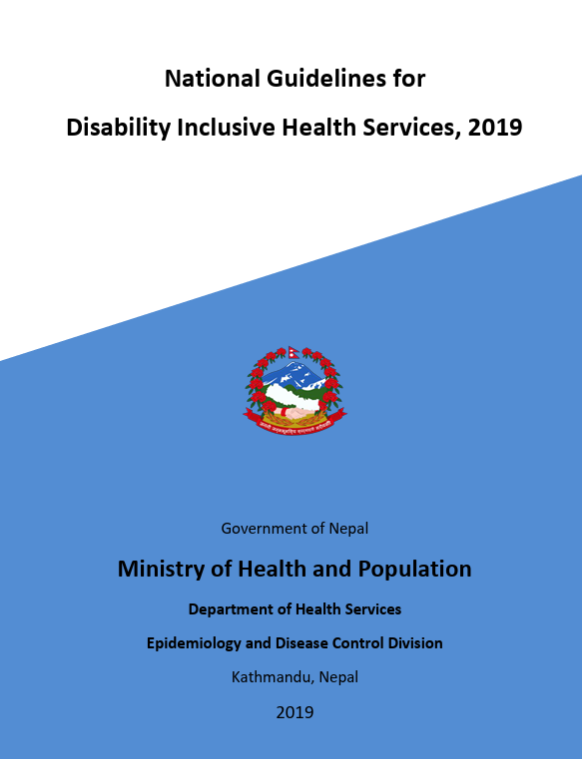 Nepal Health Sector Support Programme (NHSP111). National Guidelines for Disability Inclusive Health Services